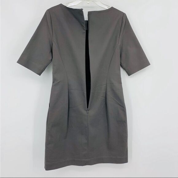 Kate Spade Saturday Slash Pocket Gray Cotton Blend Dress, Size 0 - Picture 4 of 6